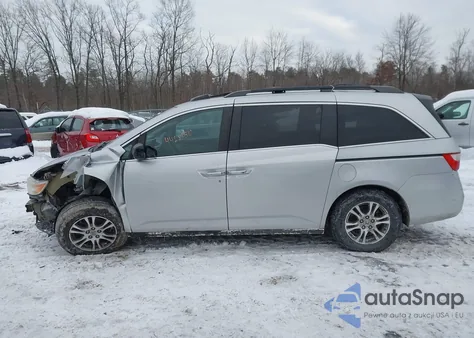 2013 Honda Odyssey Ex-L from USA, damaged, VIN 5FNRL5H69DB046874